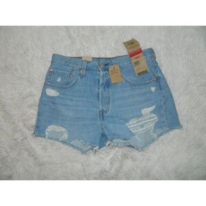 Levi's  Women's 501‎ Original Jean Shorts Blue Jeans Premium Denim